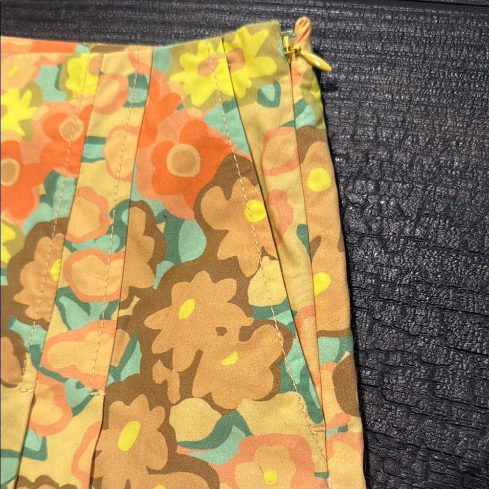 Tory Burch Floral A-Line Skort Size 4 - Picture 5 of 6